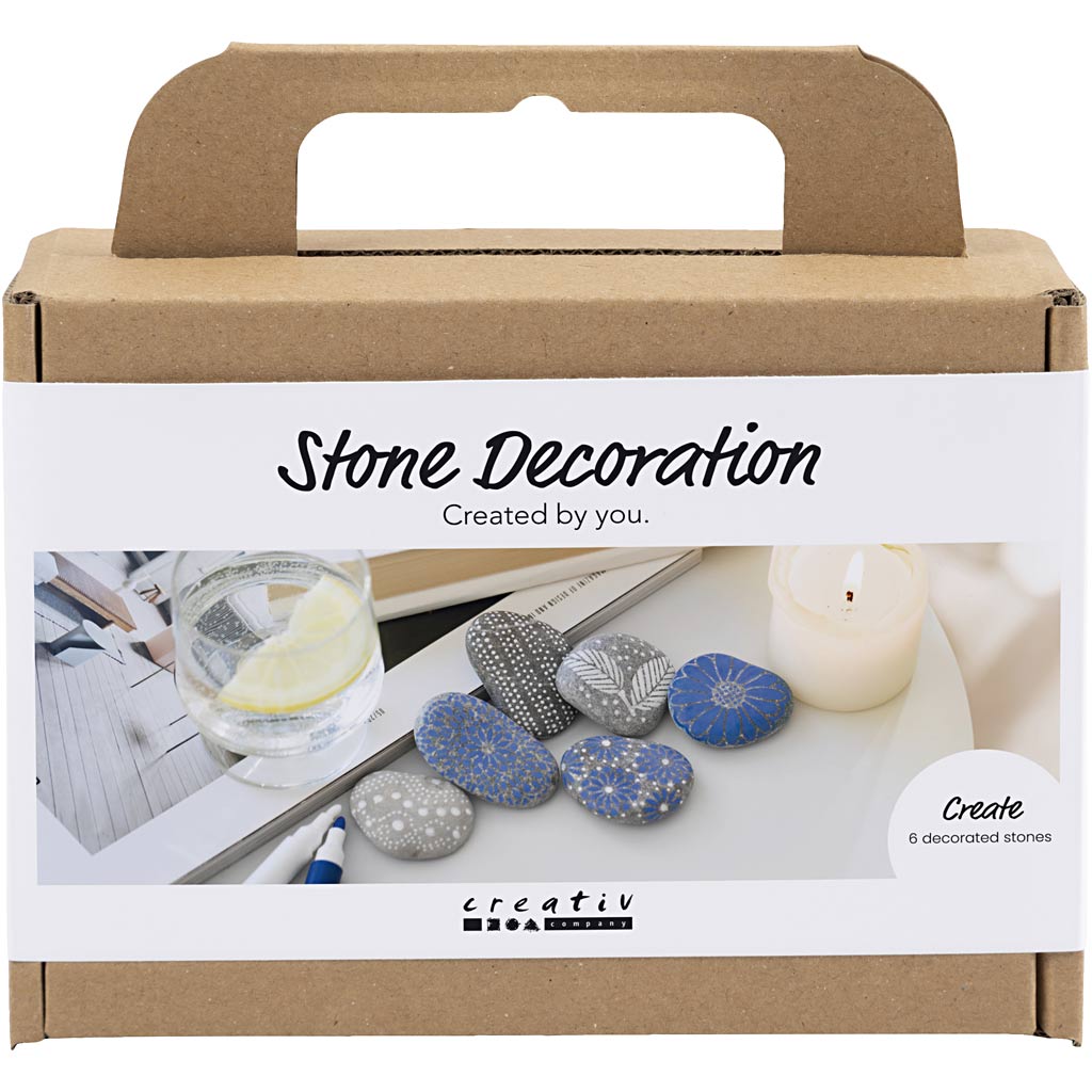 Creativ company mini hobbyset steendecoratie blauw