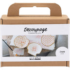 Creativ company mini hobbyset decoupage mosselschelpen lichtroze