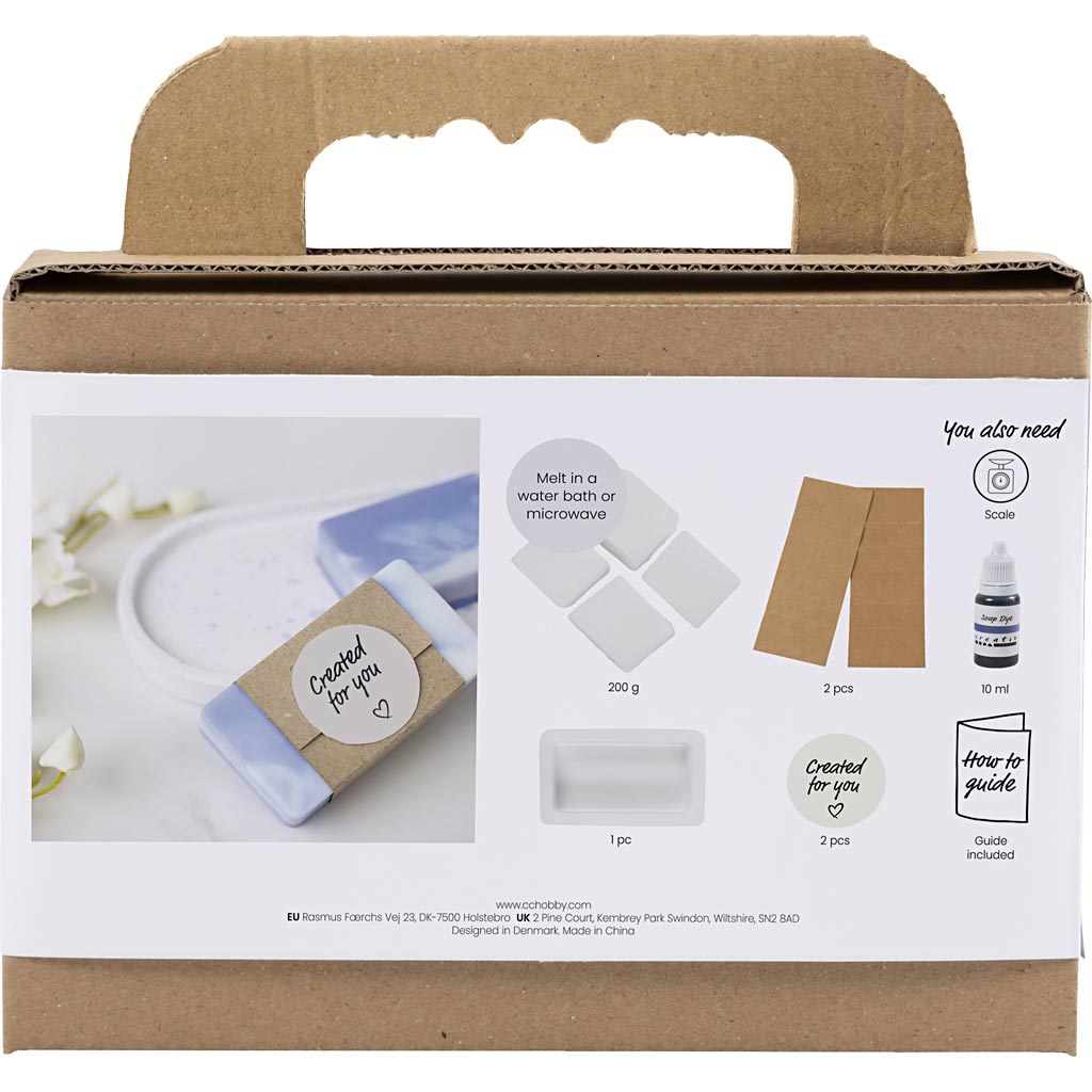 Creativ company mini hobbyset zeep maken vierkant lichtpaars