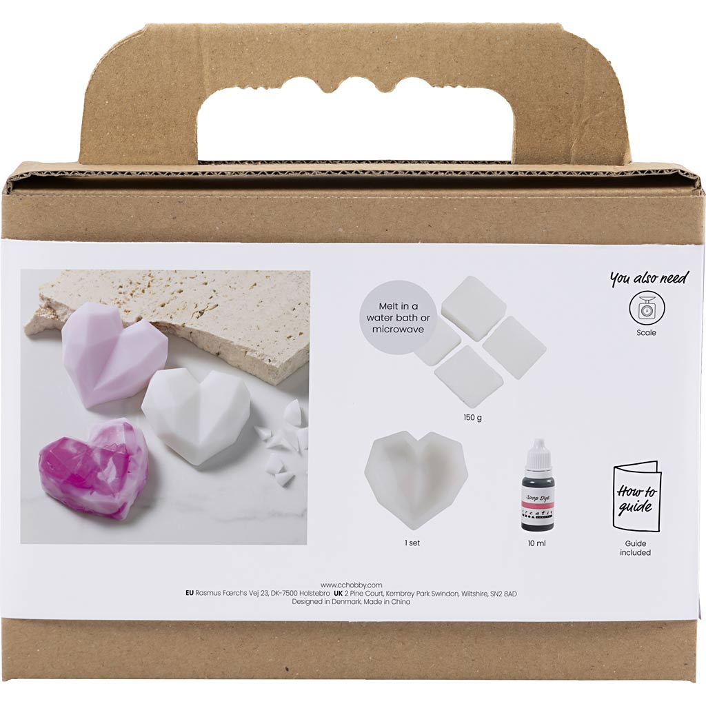 Creativ Company - Creativ Company Https://www.cchobby.nl/mini-hobbyset-zeep-maken-harten-roze-1-doos