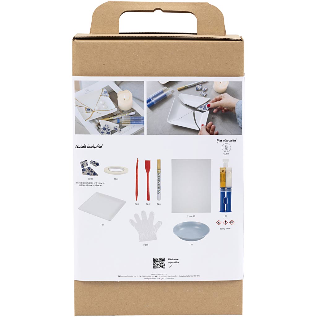 Creativ Company - Creativ Company Https://www.cchobby.nl/hobbyset-kintsugi-schaal-blauw-goud-wit-1-doos