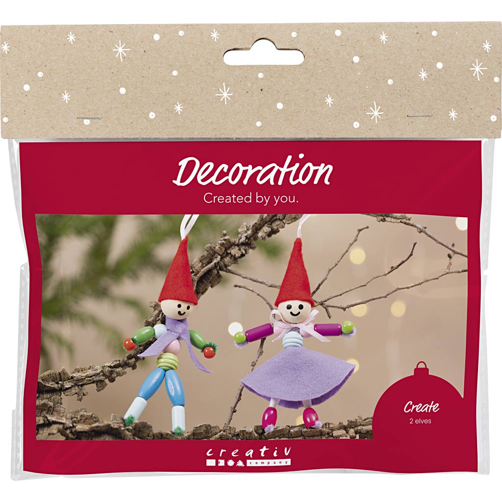 Creativ company mini hobbyset decoratie kerstkabouters