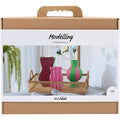 Creativ company http: www.cchobby.nl maxi-hobbyset-boetseren-vazen-van-papier-mache-diverse-kleuren-1-doos