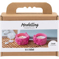 Creativ company mini hobbyset boetseren theelichthouders roze