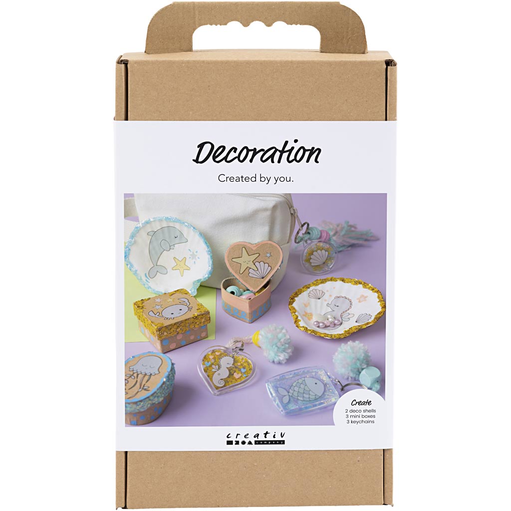 Creativ Company - Creativ Company Https://www.cchobby.nl/hobbyset-decoratie-dozen-schelpen-sleutelhangers-pastelkleuren-1-doos