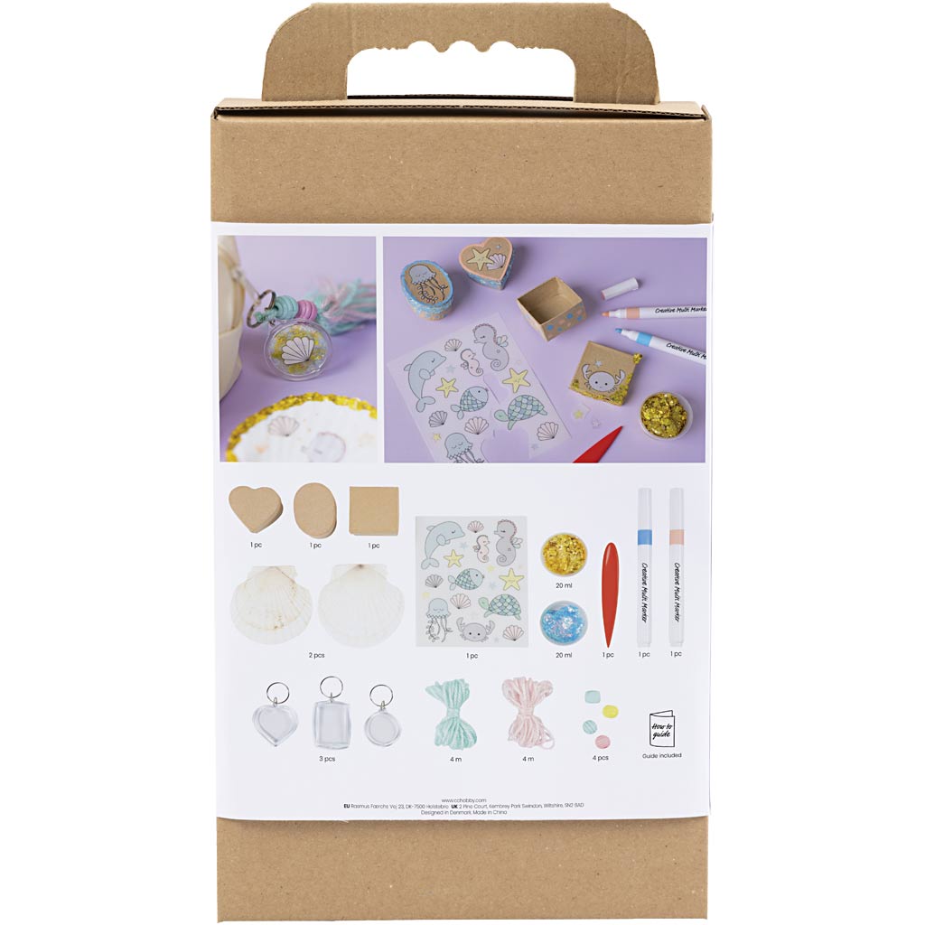 Creativ Company - Creativ Company Https://www.cchobby.nl/hobbyset-decoratie-dozen-schelpen-sleutelhangers-pastelkleuren-1-doos