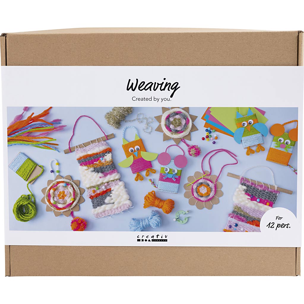 Creativ company http: www.cchobby.nl groepsset-weven-wandbevestigingen-hangers-uilen-muis-diverse-kleuren-1-doos