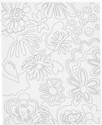 Creativ company schildercanvas met print bloemen - 24x30cm