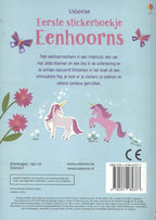 Centraal boekhuis eerste stickerboekje: eenhoorns. 3+