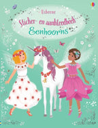 Wpg uitgevers sticker-en aankleedboek eenhoorns. 4+ | 2 stuks