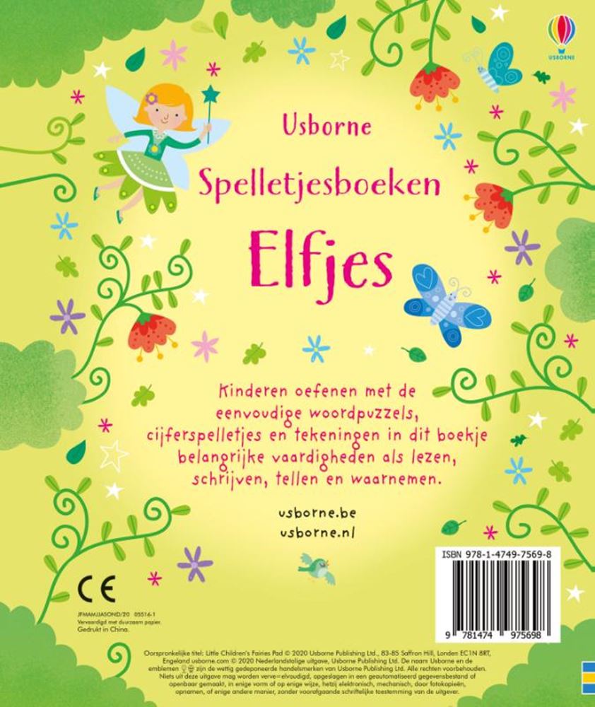 Wpg uitgevers spelletjesboek elfjes. 5+ | 2 stuks