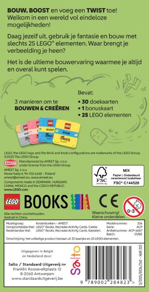 LEGO - recreate activity cards: kastelen
