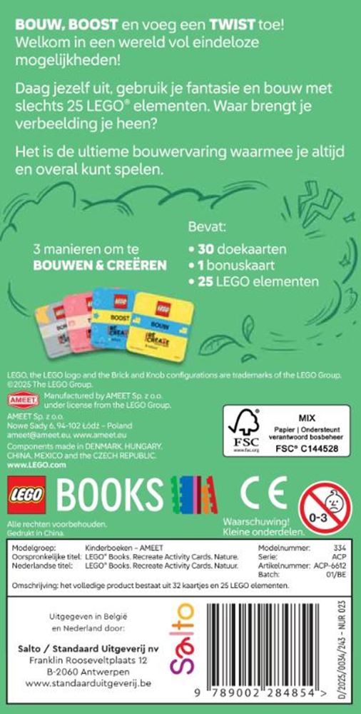 LEGO - recreate activity cards: natuur 6+