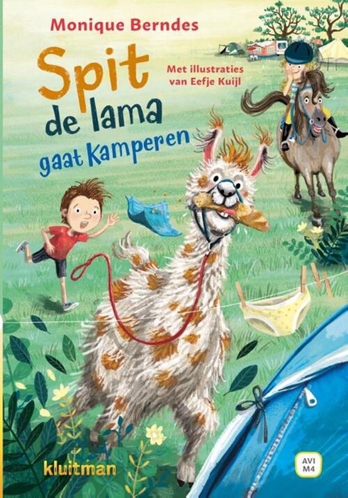 Uitgeverij kluitman spit de lama gaat kamperen (avi-m4)