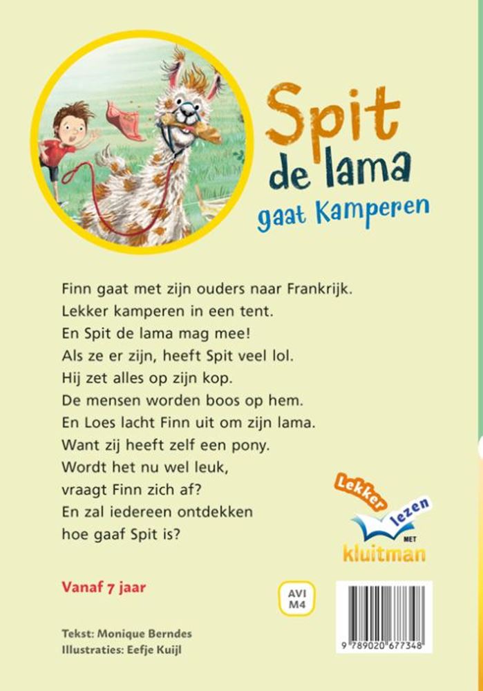 Uitgeverij kluitman spit de lama gaat kamperen (avi-m4)