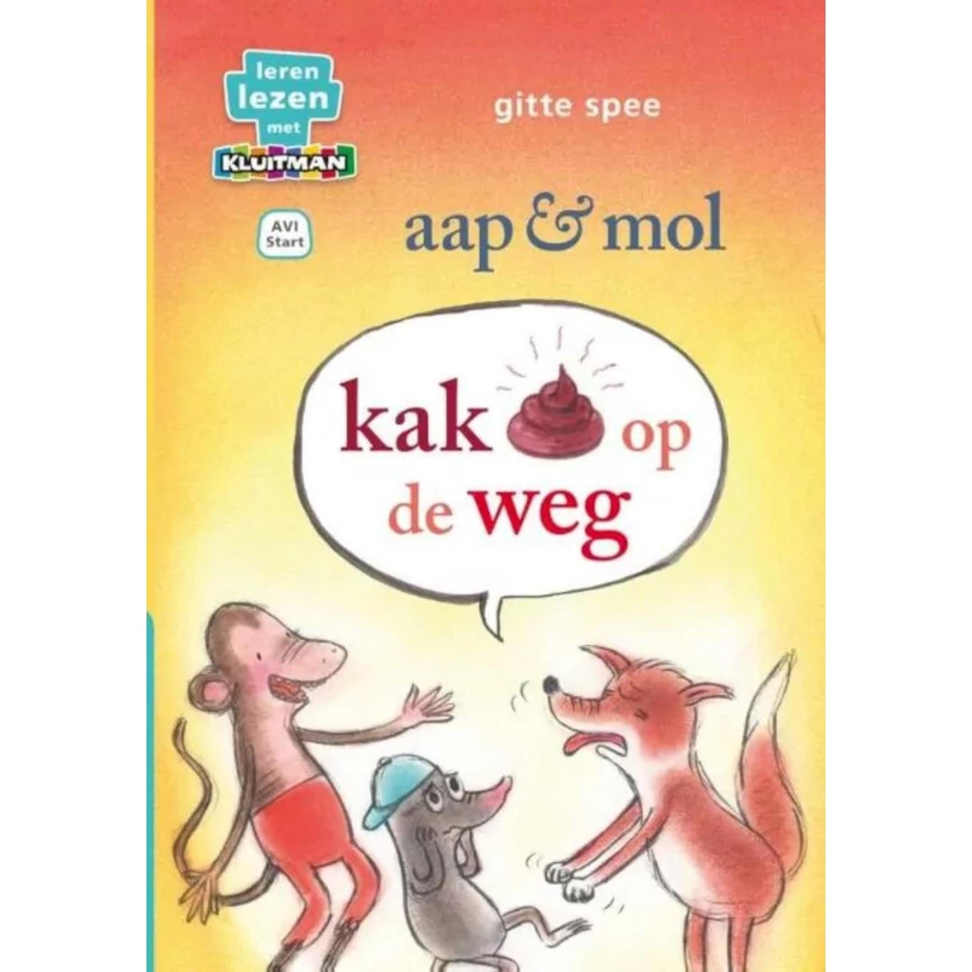 Kluitman aap mol - kak op de weg