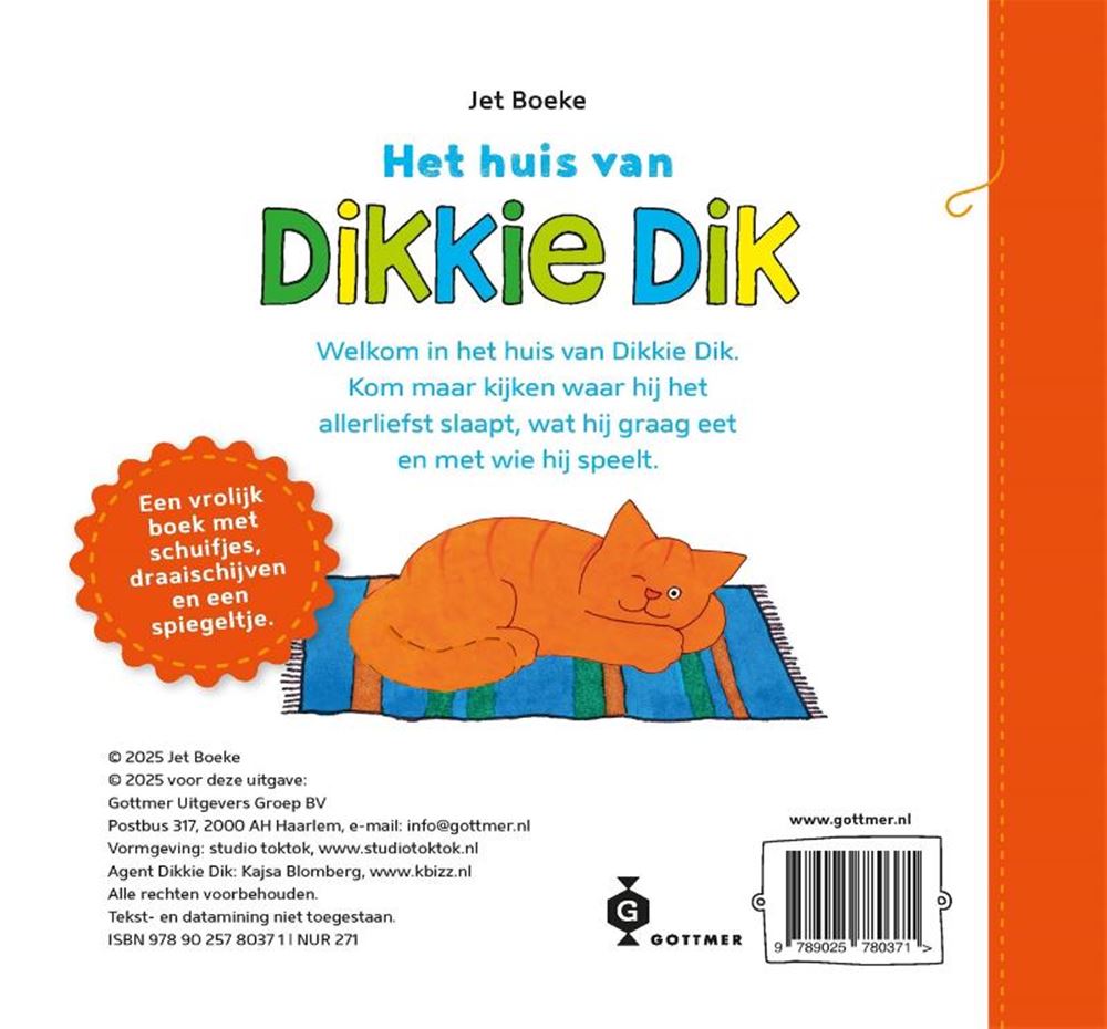 Gottmer uitgevers groep kartonboek: het huis van dikkie dik 2+