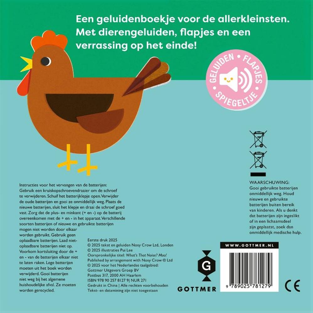 Gottmer Uitgevers Groep - Gottmer Uitgevers Groep Geluidenboek: boe! 1+
