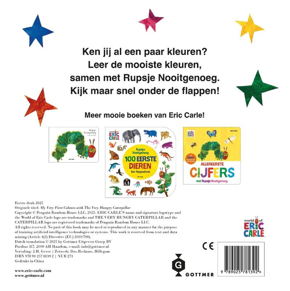 Gottmer Uitgevers Groep - Gottmer Uitgevers Groep Allereerste kleuren met rupsje nooitgenoeg
