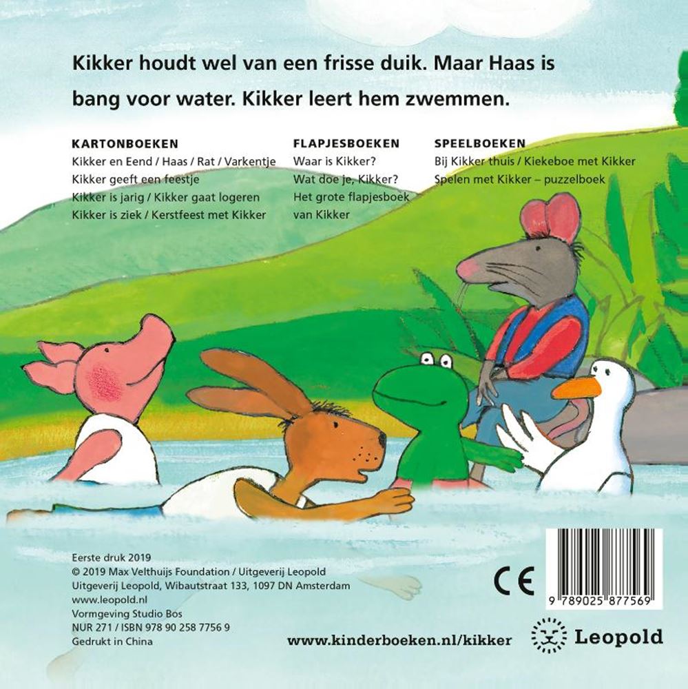 Centraal Boekhuis - Centraal Boekhuis Kikker gaat zwemmen (karton). 2+