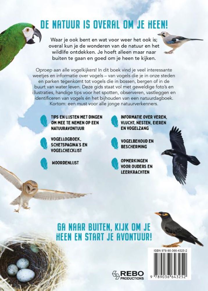 Rebo Publishers - Rebo Publishers Vogels - gids en natuurdagboek voor kinderen