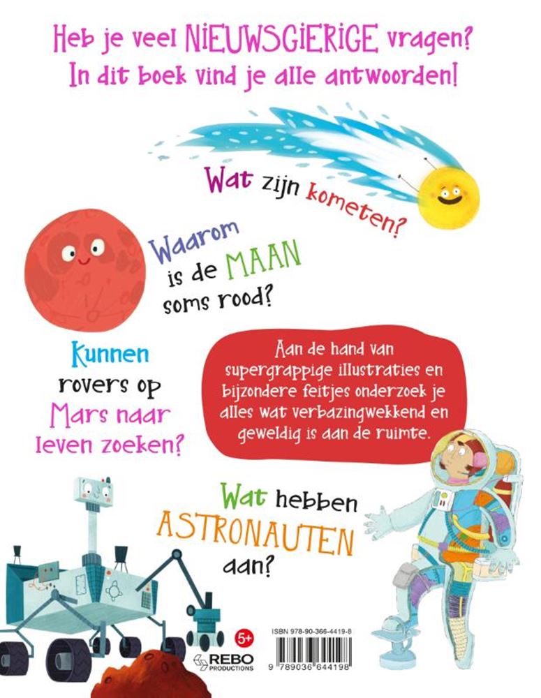 Rebo Publishers - Rebo Publishers Space curious vragen en antwoorden
