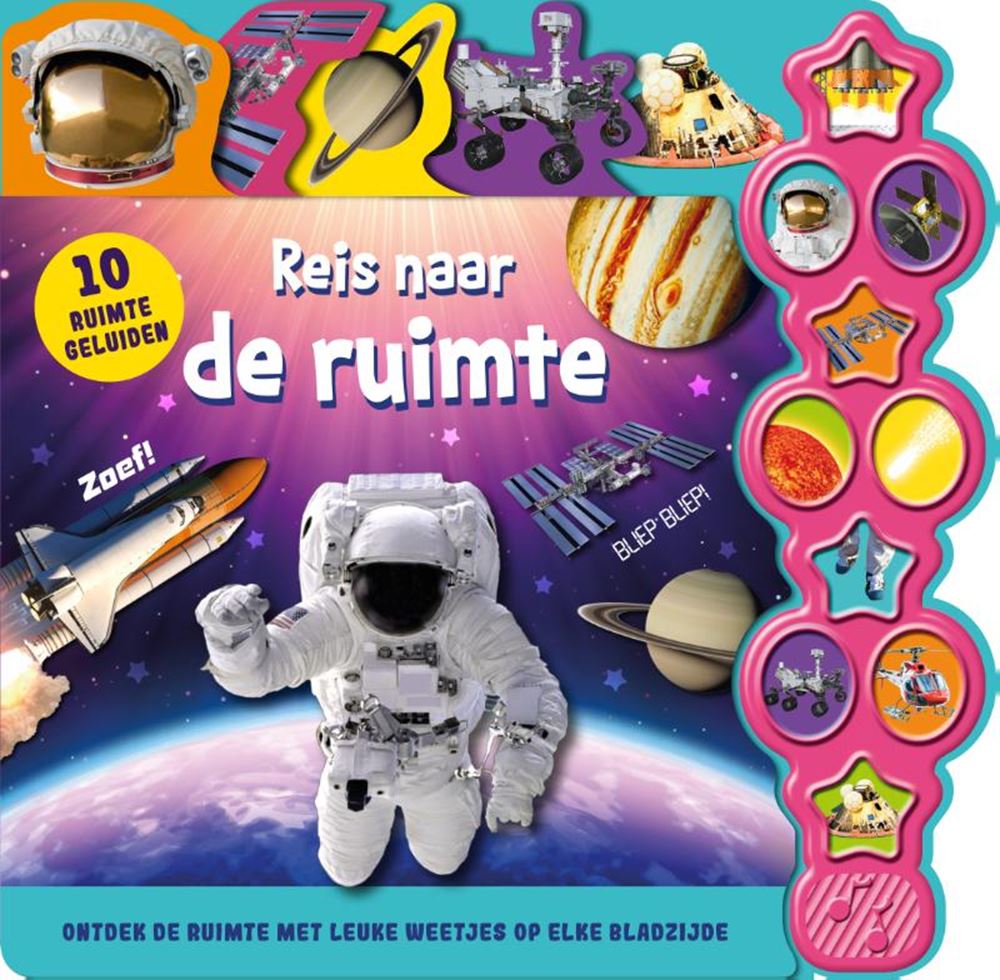 Rebo Publishers - Rebo Publishers Geluidenboek: reis naar de ruimte. 3+