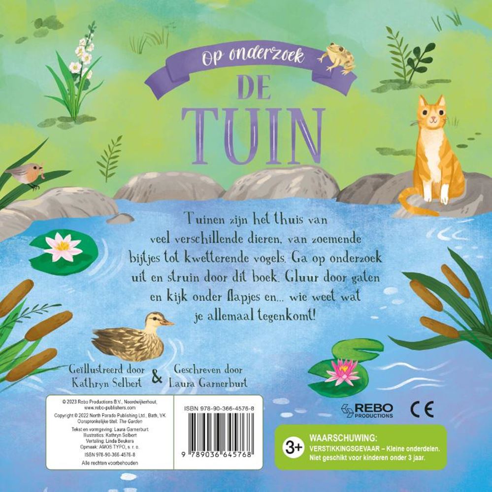 Rebo Publishers - Rebo Publishers De tuin - op onderzoek flapjesboek