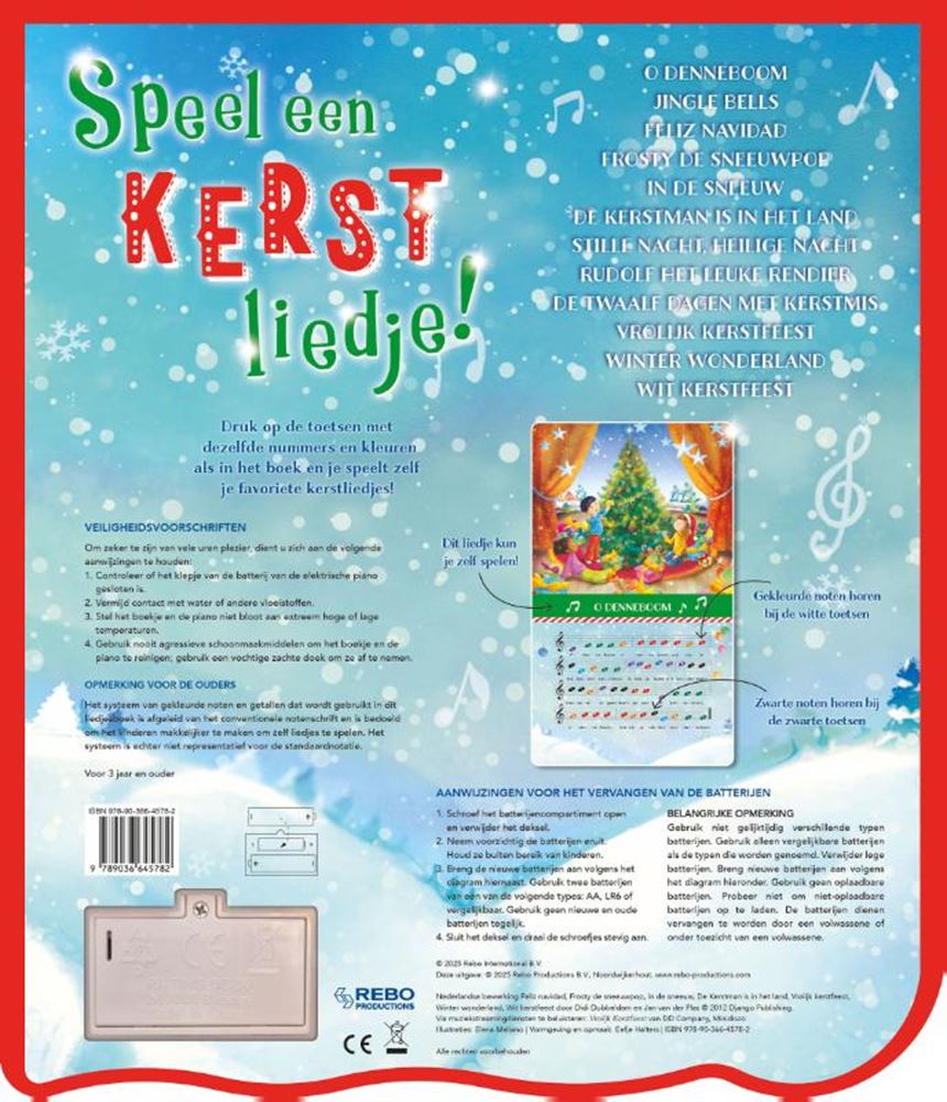 Rebo Publishers - Rebo Publishers Speel een kerstliedje! - pianoboek