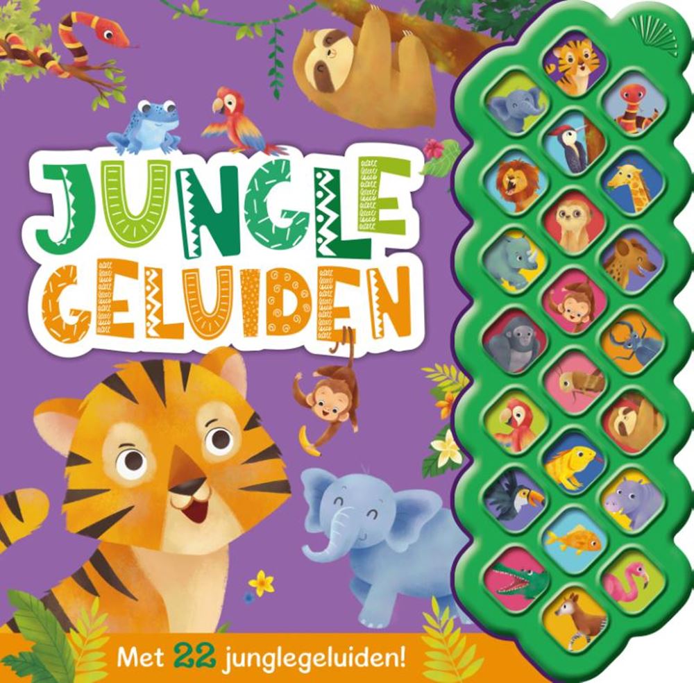 Rebo Publishers - Rebo Publishers Geluidenboek: junglegeluiden 0+