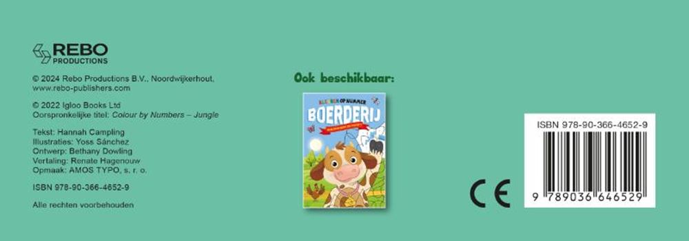Rebo Publishers - Rebo Publishers Jungle - kleuren op nummer 4+