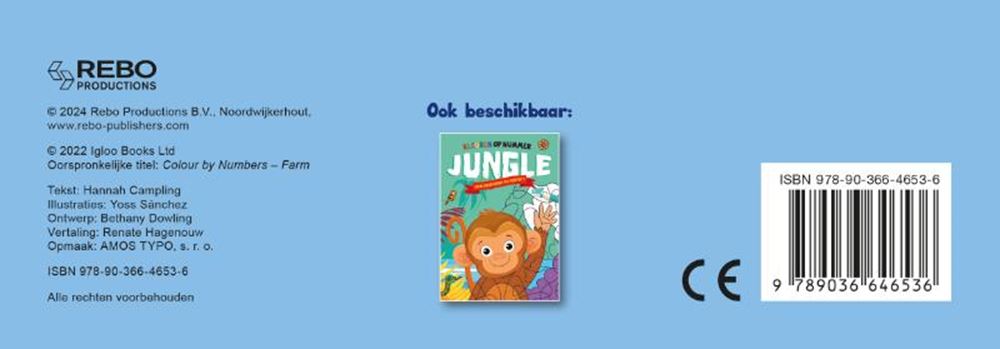 Rebo Publishers - Rebo Publishers Boerderij - kleuren op nummer 4+