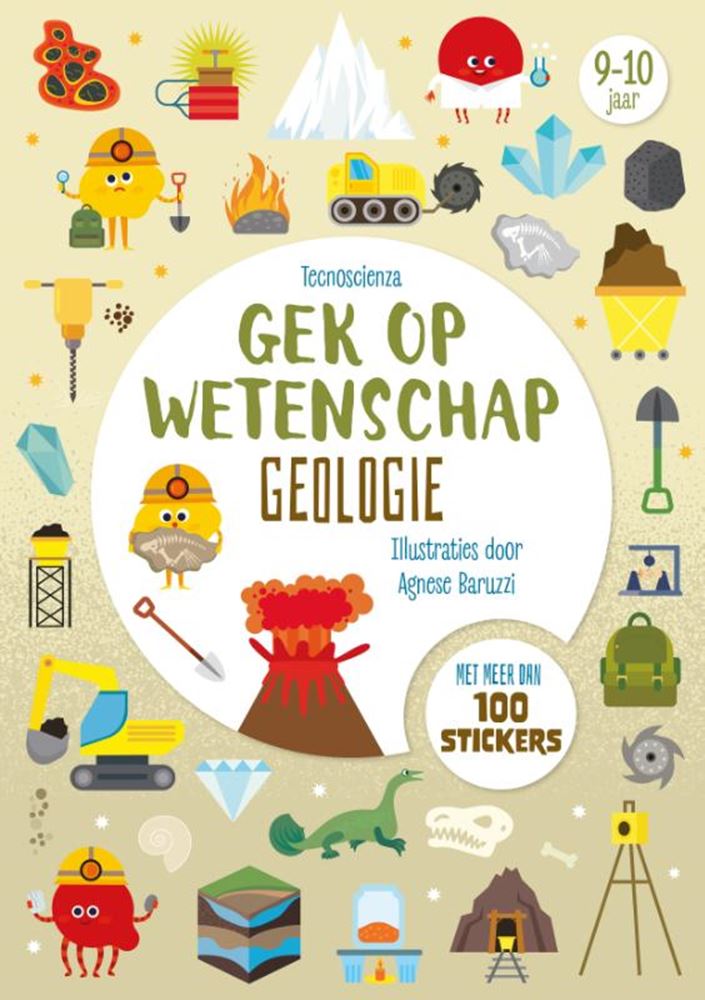 Rebo Publishers - Rebo Publishers Geologie - gek op wetenschap met 100+ stickers
