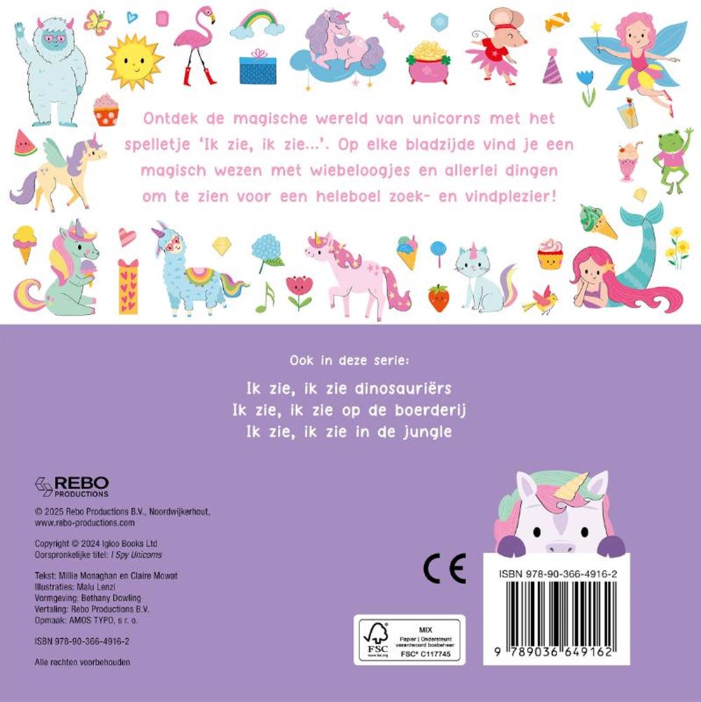 Rebo Publishers - Rebo Publishers Ik zie ik zie unicorns - ik zie ik zie