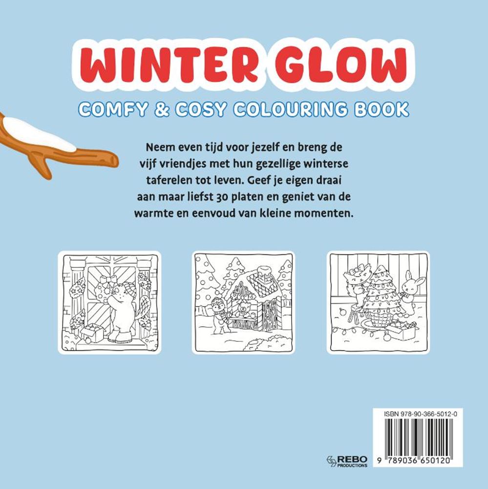 Rebo Publishers - Rebo Publishers Winter glow - comfy & cosy kleurboek