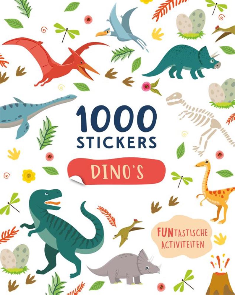Rebo Publishers - Rebo Publishers Doeboek dino's - 1000 stickers