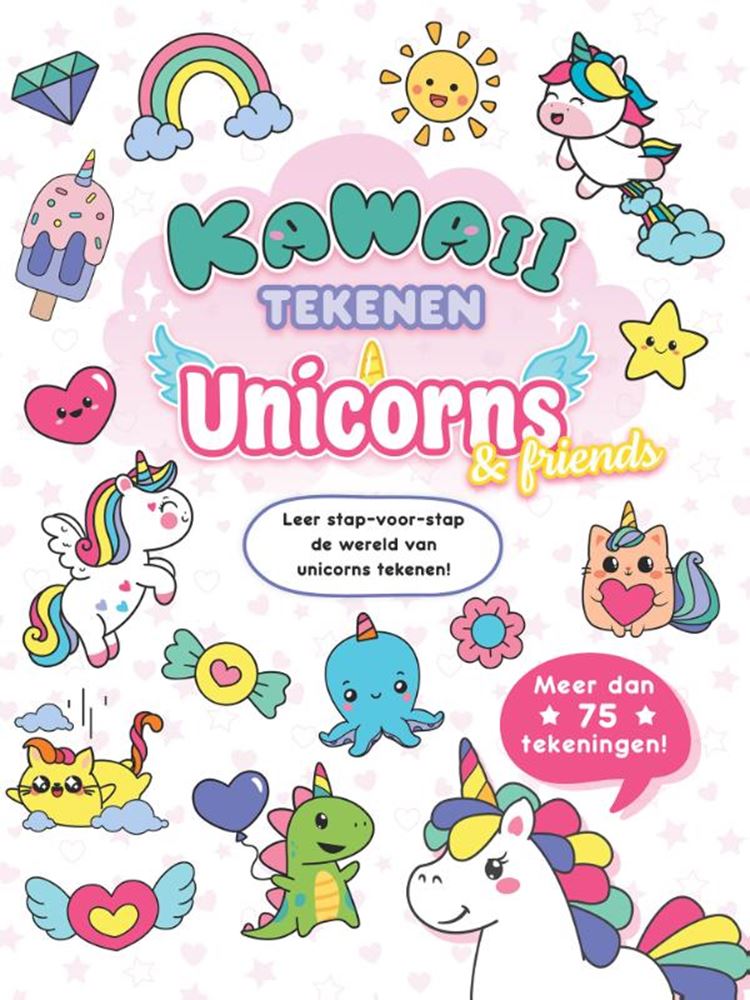 Rebo Publishers - Rebo Publishers Kawaii tekenen unicorns & friends 6+