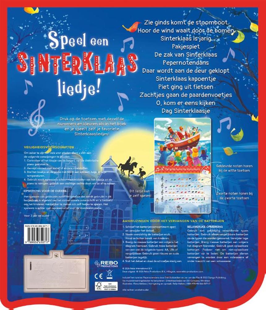 Rebo Publishers - Rebo Publishers Speel een sinterklaasliedje! - pianoboek