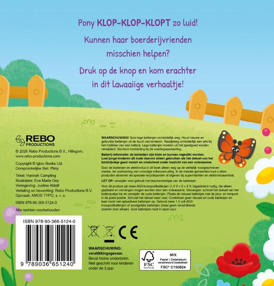 Rebo Publishers - Rebo Publishers Pony - geluidenboek