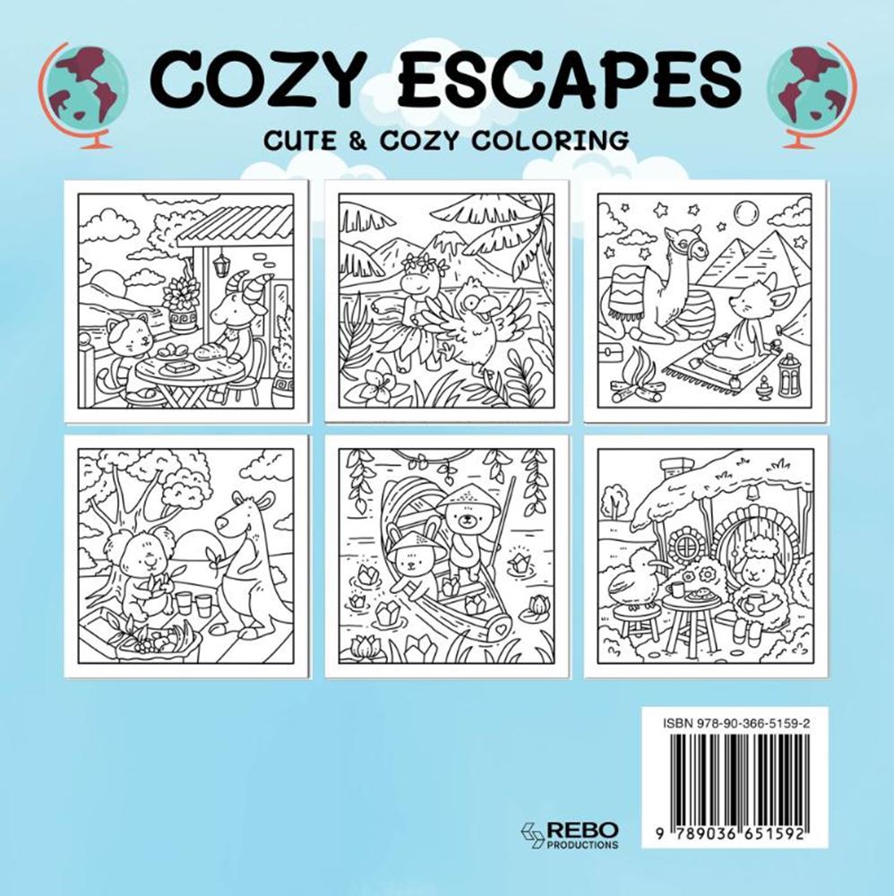 Rebo - Rebo Cozy escapes - cute & cozy coloring. 6+