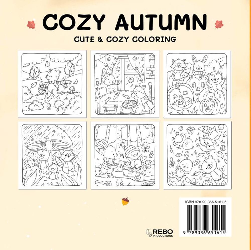 Rebo Publishers - Rebo Publishers Cozy autumn - cute & cozy coloring. 6+