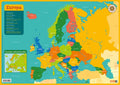 Deltas educatieve onderlegger - kaart europa