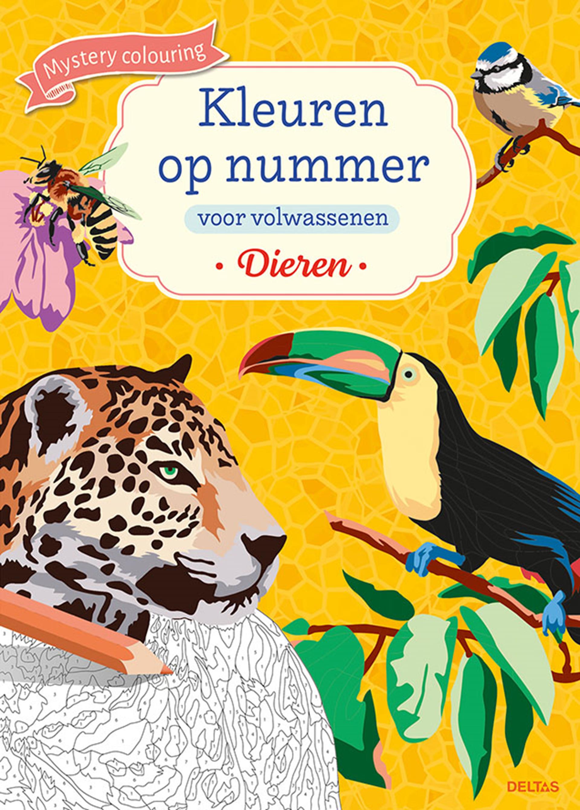 Deltas kleuren op nummer volwassenen dieren