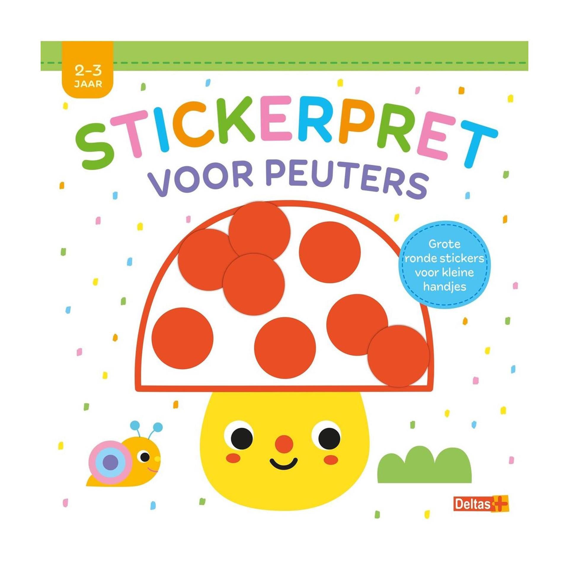 Deltas stickerpret voor peuters 2-3 jaar