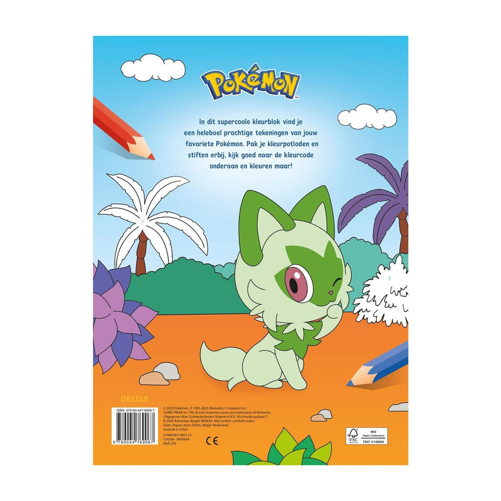 Deltas pokémon kleuren op nummer