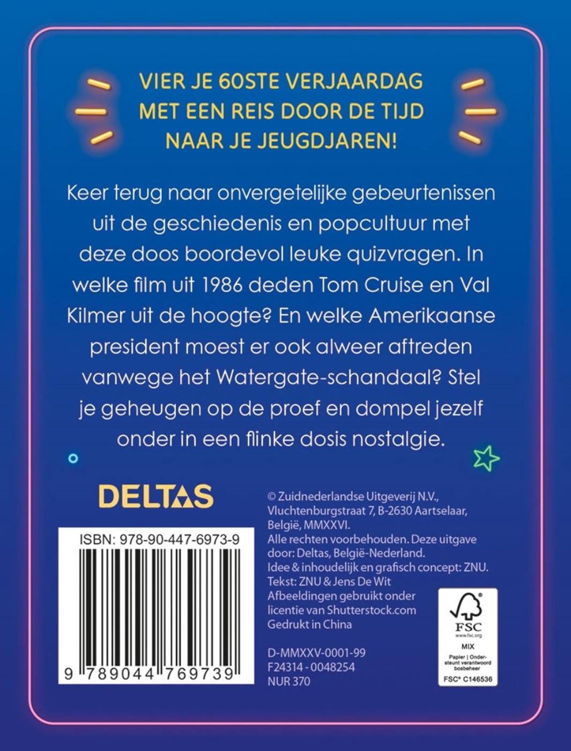 Deltas - Deltas Hoera 60 jaar! quiz