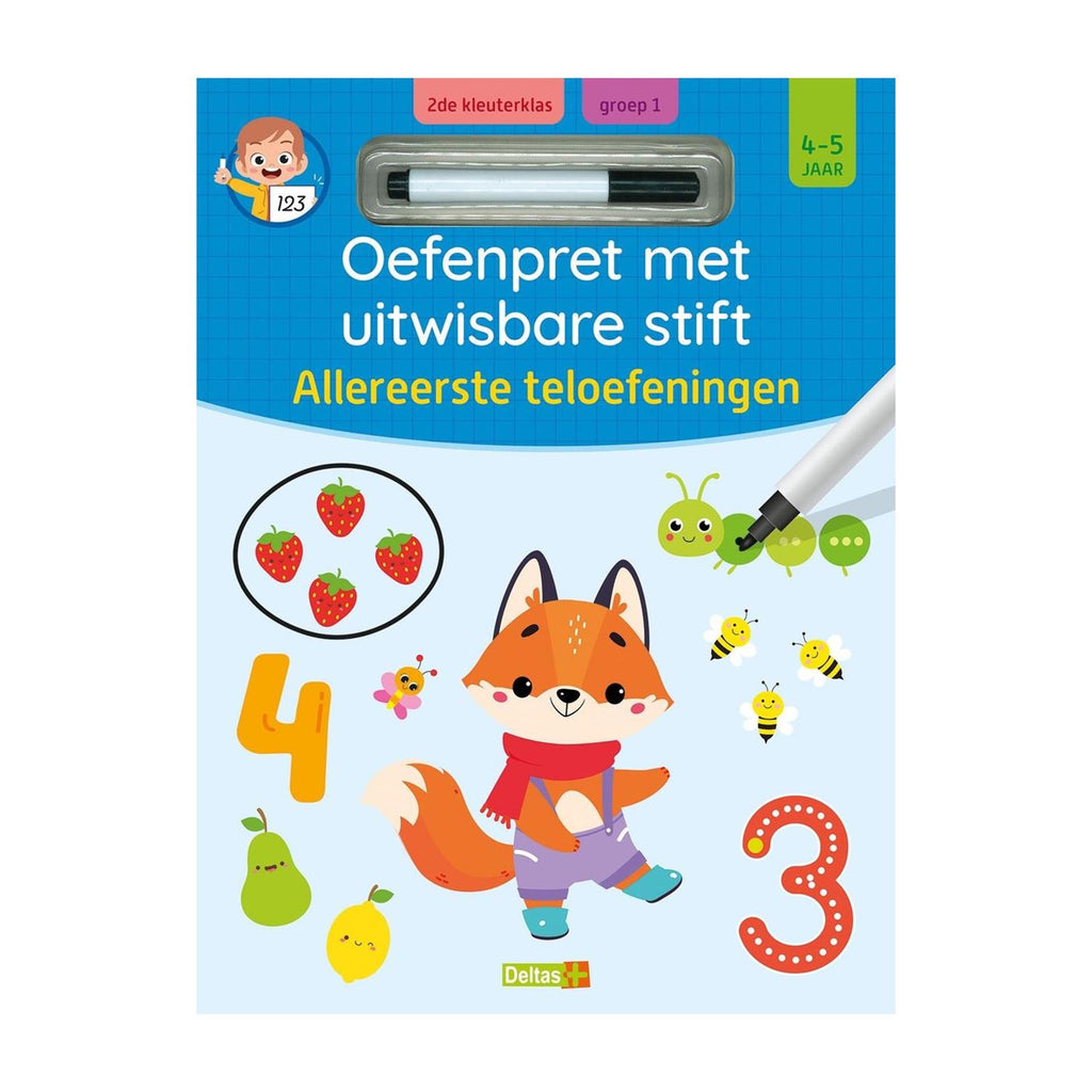 Deltas - Deltas Oefenpret uitwisbare stift - allereerste teloefeningen - 4-5 jaar