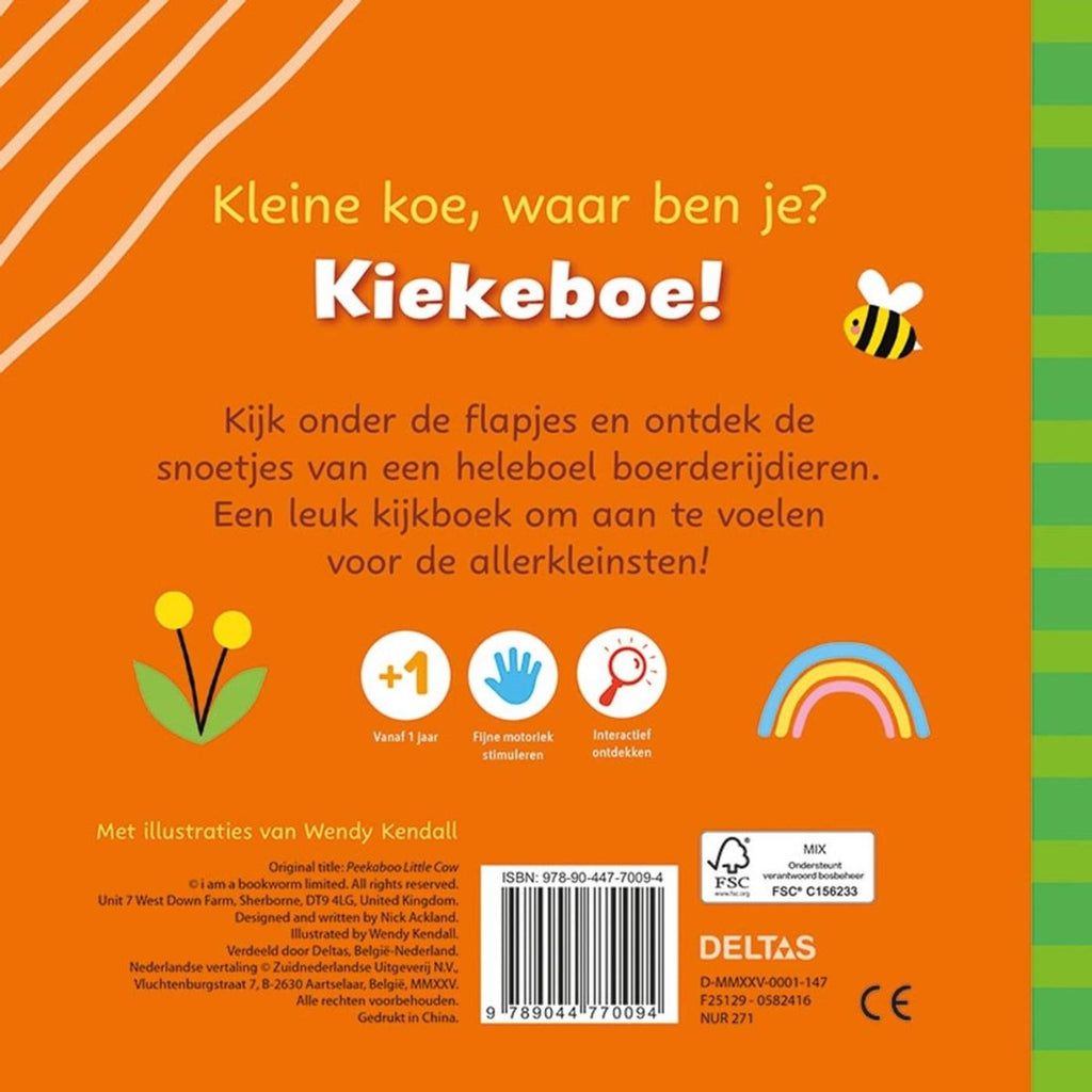 Deltas - Deltas Kiekeboe kleine koe - kartonboekje met flapjes