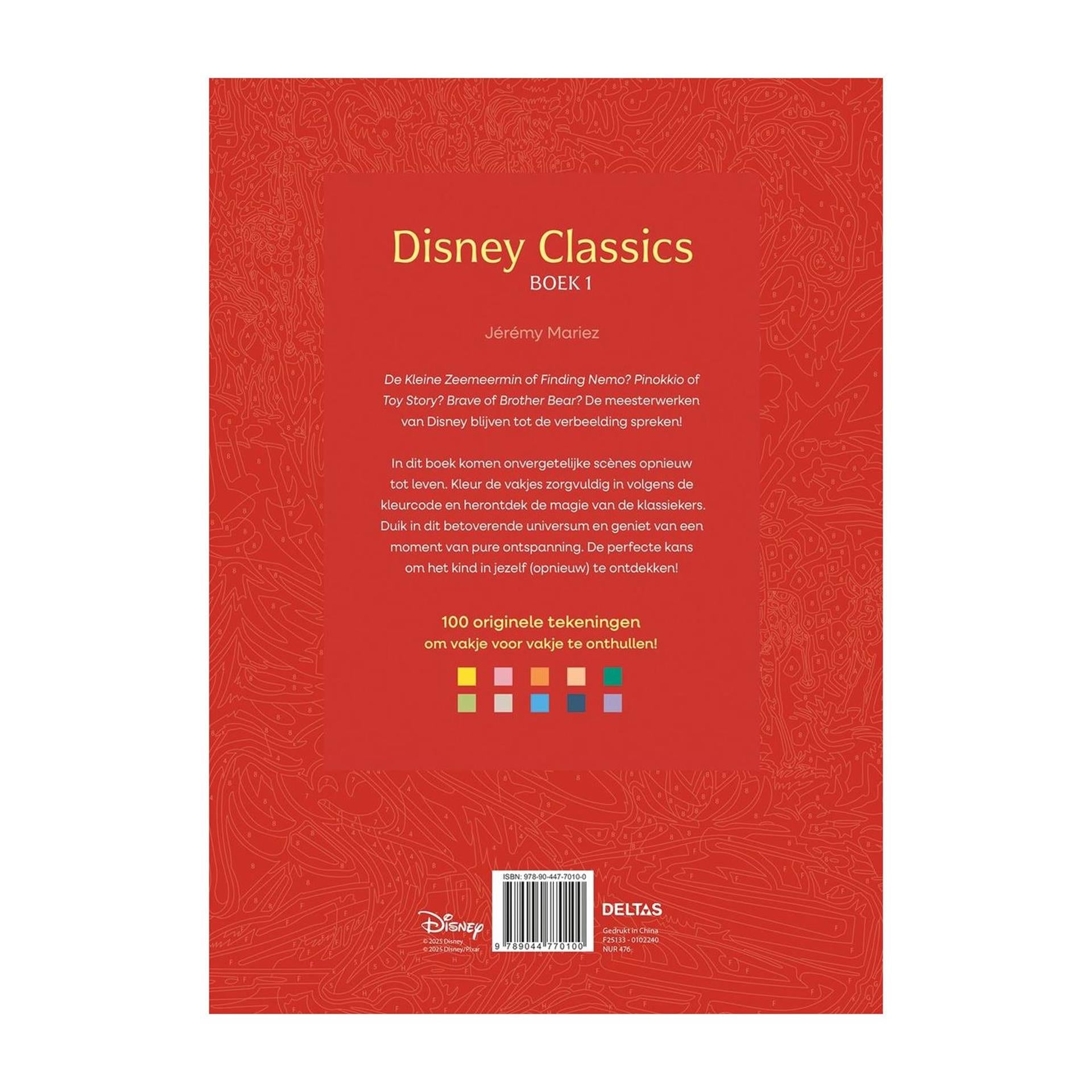 Deltas - Deltas classics boek 1 - kleuren op nummer voor volwassenen