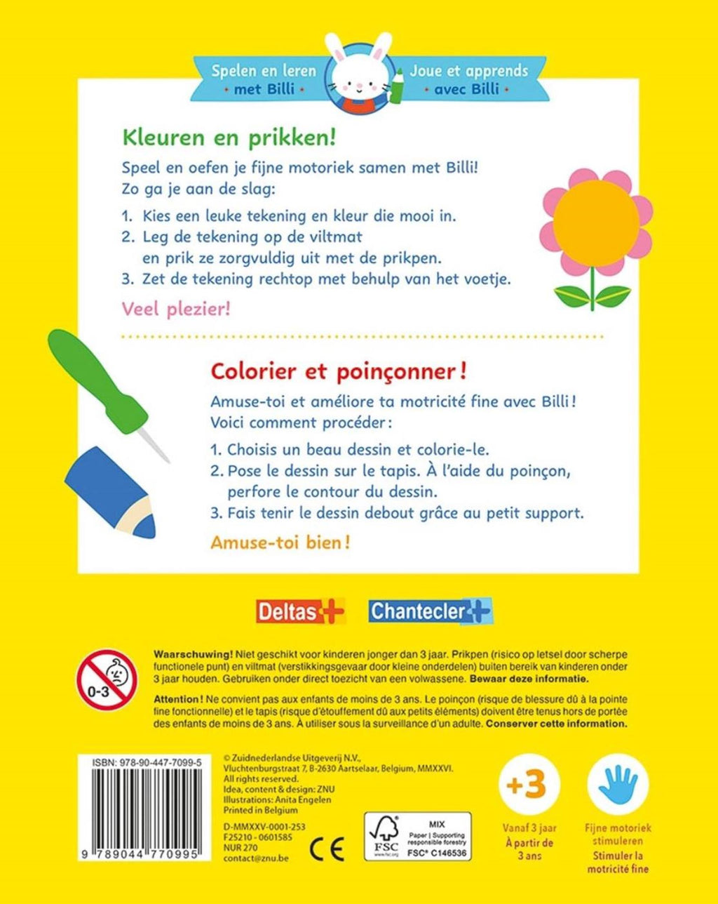 Deltas - Deltas mijn eerste prikblok - spelen en leren met billi